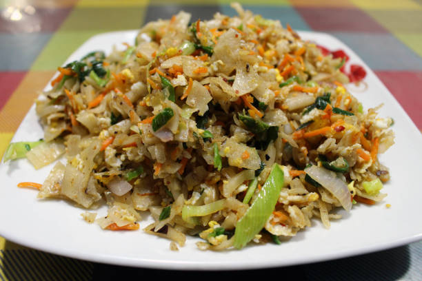 A local dish of Sri Lanka called Kottu. Meaning: Chopped bread.